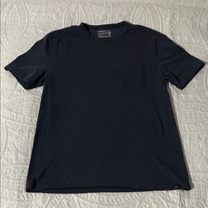 Faherty Men's “Sunwashed” Dark Blue Short Sleeve Tee